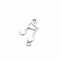 Zinc Alloy Jewelry Pendants, Music Note, antique silver color plated, DIY Approx 1.5mm, Approx 