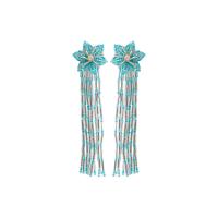 Fashion Fringe Earrings, Glass Beads, handmade, fashion jewelry & Bohemian style & for woman 