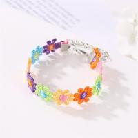 Fashion Jewelry Bracelet, Zinc Alloy, Flower, plated  & for woman 