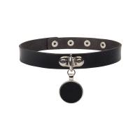 Ожерелье Мода Choker, Искусственная кожа, с цинковый сплав, ювелирные изделия моды & Женский, Много цветов для выбора, 18mm, длина:Приблизительно 41 см, продается PC