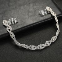 Headband, Zinc Alloy, fashion jewelry & for woman & with rhinestone 