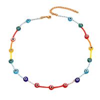 Collier Evil Eye bijoux, Des billes de verre, Mauvais œil, longueur différente pour le choix & pour femme, plus de couleurs à choisir, Vendu par PC