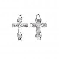 Zinc Alloy Cross Pendants, antique silver color plated, vintage & DIY Approx 2mm, Approx 