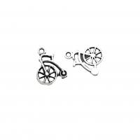 Zinc Alloy Jewelry Pendants, Bike, antique silver color plated, vintage & DIY Approx 