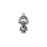 Zinc Alloy Jewelry Pendants, Astronaut, antique silver color plated, vintage & DIY Approx 