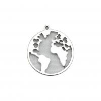 Zinc Alloy Jewelry Pendants, Flat Round, antique silver color plated, vintage & DIY & hollow Approx 