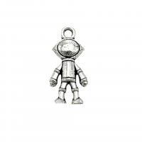 Zinc Alloy Jewelry Pendants, Astronaut, antique silver color plated, vintage & DIY Approx 