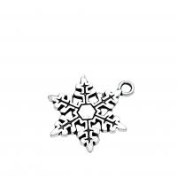 Zinc Alloy Jewelry Pendants, Snowflake, antique silver color plated, vintage & DIY Approx 