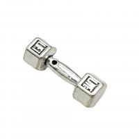 Zinc Alloy Jewelry Pendants, Barbell, antique silver color plated, vintage & DIY Approx 