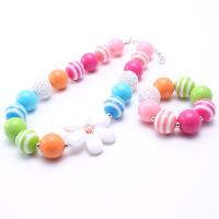 Acryl Kinder Schmuck Sets, Harz, mit Acryl, mit Verlängerungskettchen von 3.94inch, handgemacht, Modeschmuck & verschiedene Stile für Wahl, 20mm, Länge:ca. 14.17 ZollInch, verkauft von setzen