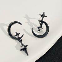 Pendientes de Perno de Aleación de Zinc, Joyería & para mujer, Negro, 32mm,25mm, Vendido por Par