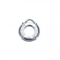 Zinc Alloy Jewelry Pendants, Life Ring, antique silver color plated, vintage & DIY & hollow Approx 