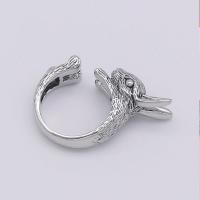 Zinc Alloy Finger Ring, silver color plated, fashion jewelry & Unisex 