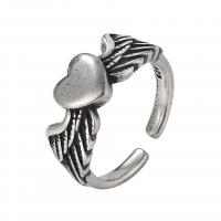 Zinc Alloy Finger Ring, antique silver color plated, fashion jewelry & Unisex 