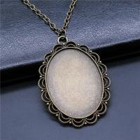 Zinc Alloy Pendant Cabochon Setting, plated, vintage & DIY 