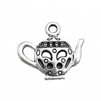 Zinc Alloy Jewelry Pendants, teapot, antique silver color plated, vintage & DIY Approx 