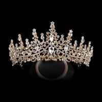 Bridal Tiaras, Zinc Alloy, with Crystal, plated, fashion jewelry & for woman & with rhinestone 