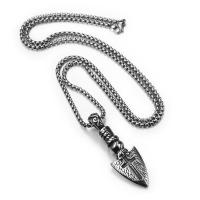 Collier de bijoux de titane, Acier titane, croix, unisexe & styles différents pour le choix, argent cm, Vendu par PC