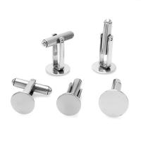 304 Stainless Steel Cufflink Finding, DIY & machine polishing original color 