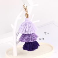 Zinc Alloy Key Clasp, with Cotton Thread, Tassel, Unisex 16cm 