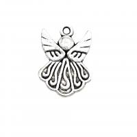 Zinc Alloy Jewelry Pendants, Angel, antique silver color plated, vintage & DIY Approx 