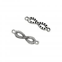 Zinc Alloy Charm Connector, Infinity, antique silver color plated, vintage & DIY & 1/1 loop Approx 