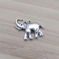 Zinc Alloy Animal Pendants, Elephant, antique silver color plated, vintage & DIY Approx 