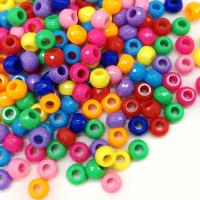 Solid Color Acrylic Beads, Round, DIY Approx 