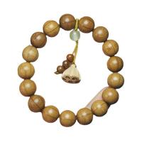 Wrist Mala, Six Disc Wood, Lotus Seedpod, folk style & Unisex, 12mm Approx 13 Inch 