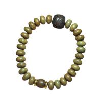 Wrist Mala, Green Sandalwood, folk style & Unisex, 10mm Approx 7-12 Inch 