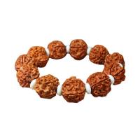 Wrist Mala, Rudraksha, folk style & Unisex, 15-18mm Approx 6.5-7 Inch 