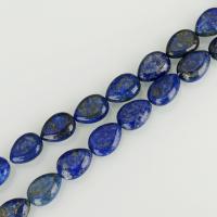 Cuenta De Lapislázuli Natural, Gota, azul, 13x18mm, agujero:aproximado 1.5mm, longitud:aproximado 16 Inch, aproximado 23PCs/Sarta, Vendido por Sarta