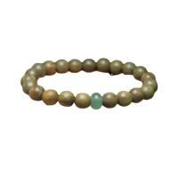 Wrist Mala, Green Sandalwood, folk style & Unisex, 8mm Approx 7 Inch 