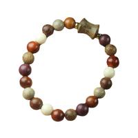 Wrist Mala, Multi - gemstone, with Sandalwood, folk style & Unisex 8mm Approx 7 Inch 