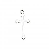 Zinc Alloy Cross Pendants, antique silver color plated, vintage & DIY Approx 