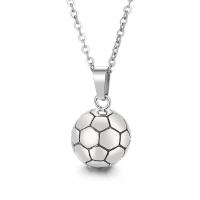 Edelstahl Schmuck Halskette, 304 Edelstahl, Fussball, Epoxidharzklebstoff, Modeschmuck & unisex, keine, 14mm, Länge:ca. 17.72 ZollInch, verkauft von PC