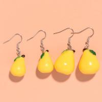 Resin Drop Earring, Pear, handmade, fashion jewelry & for woman, Approx 