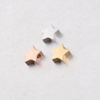 Stainless Steel Beads, 304 Stainless Steel, Star, Fine Polishing & DIY 