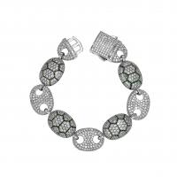 Cubic Zirconia Micro Pave Brass Bracelet, Turtle, plated, Unisex & micro pave cubic zirconia 