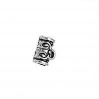 Zinc Alloy Bail Beads, Column, antique silver color plated, vintage & DIY Approx 