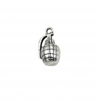 Zinc Alloy Jewelry Pendants, Grenade, antique silver color plated, vintage & DIY Approx 