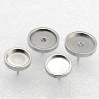 Stainless Steel Earring Stud Component, 304 Stainless Steel, DIY original color 