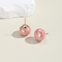 Plastic Pearl Zinc Alloy Earring 