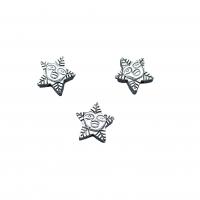 Zinc Alloy Star Beads, antique silver color plated, vintage & DIY Approx 