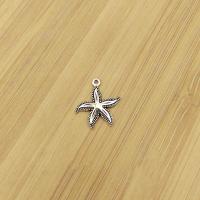 Zinc Alloy Animal Pendants, Starfish, antique silver color plated, vintage & DIY Approx 