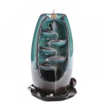 Incense Smoke Flow Backflow Holder Ceramic Incense Burner, Porcelain, half handmade, for home and office & durable 