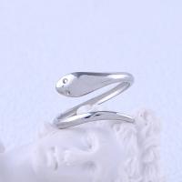 Edelstahl Fingerring, 304 Edelstahl, Schlange, plattiert, Modeschmuck & verschiedene Größen vorhanden & für Frau, keine, verkauft von PC