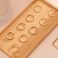 Zink-Legierung Ring Set, Zinklegierung, goldfarben plattiert, Modeschmuck & für Frau & mit Strass, verkauft von setzen