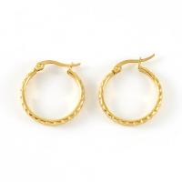 Boucles d'oreilles en acier titane, Plaqué or 18K, bijoux de mode & pour femme Vendu par paire