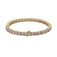 Cubic Zirconia Micro Pave Brass Bracelet, plated & micro pave cubic zirconia & for woman 